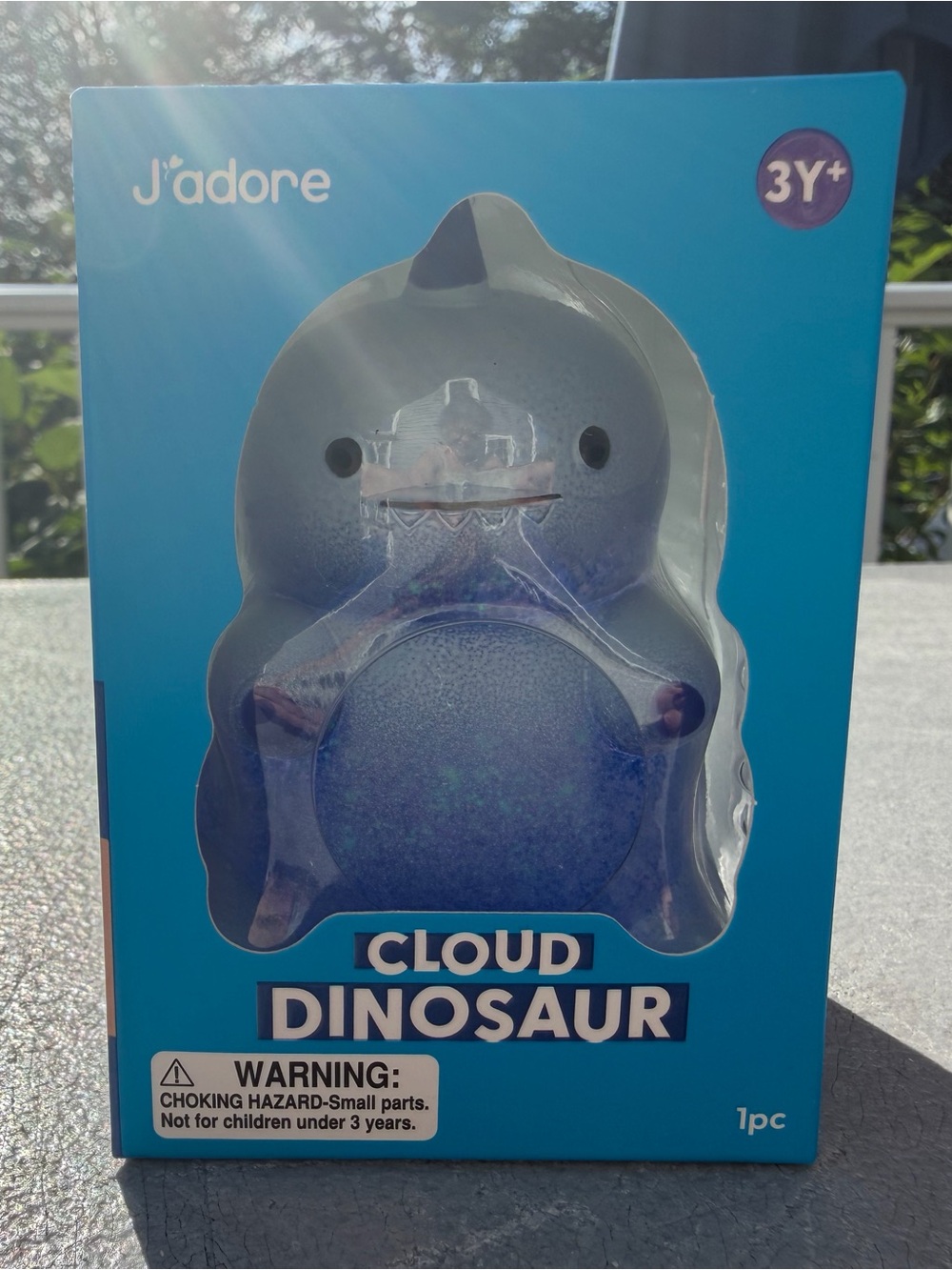 J’Adore Cloud Dinosaur Squishy Toy in Blue
